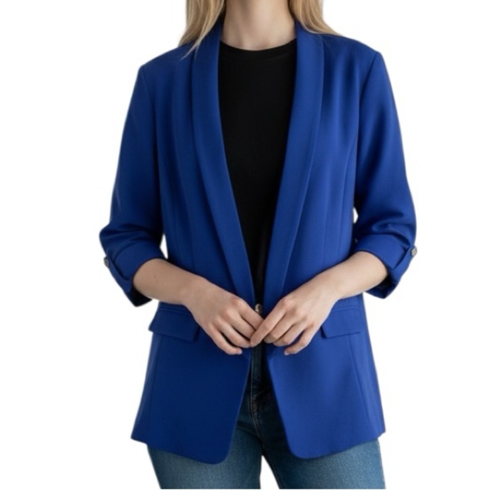 Apt. 9 Royal Blue Open-Front Blazer
